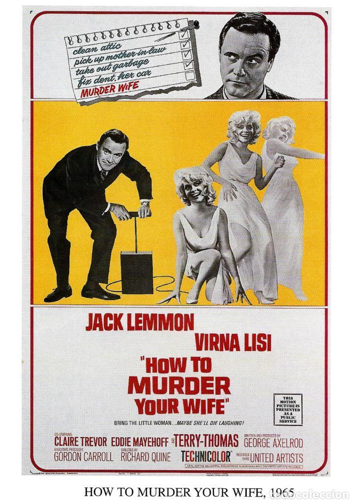 Fumetti: Poster DIN 4 numero 1233: How to Murder Your Wife, 1965: Jack Lemmon, Virna Lisi - NULL