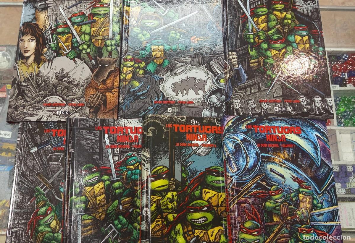 C&oacute;mics: LAS TORTUGAS NINJA COMPLETA SERIE ORIGINAL 7 TOMOS ecc - Foto 1
