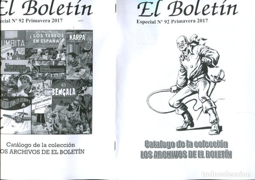 Comics: El Boletin Especial numero 092: Catalogo de la coleccion Los Archivos de El Boletin - Agustin Riera