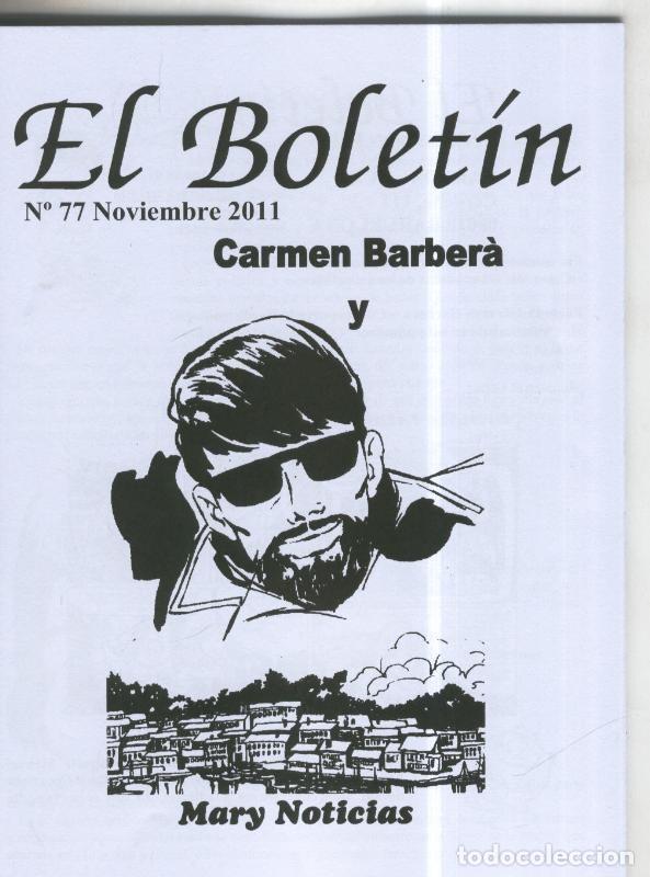 Comics: El Boletin trimestral numero 077: Carmen Barbara y Mari Noticias - Carlos Gonzalez-Manuel Lopez
