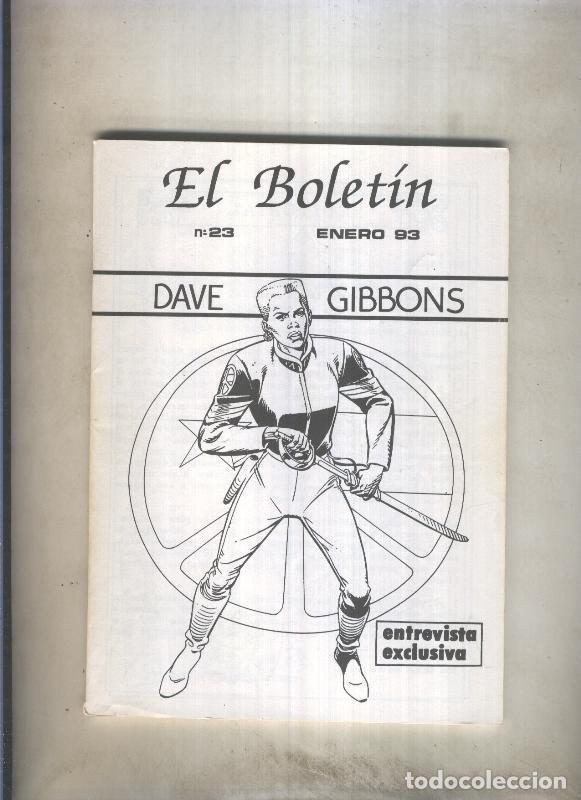 Comics: El Boletin trimestral numero 023: Dave Gibbons - Carlos-Tere