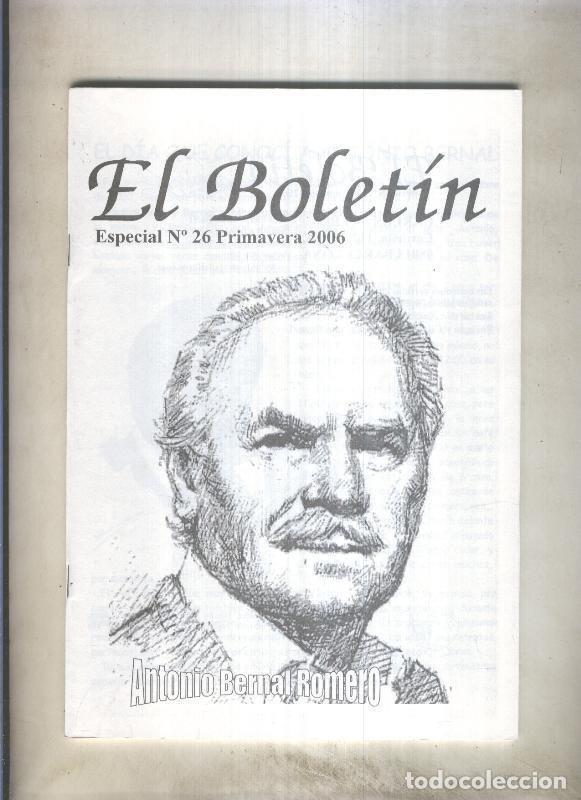 C&oacute;mics: El Boletin Especial numero 026: Antonio Bernal Romero - Carlos Gonzalez y Xavi Garriga