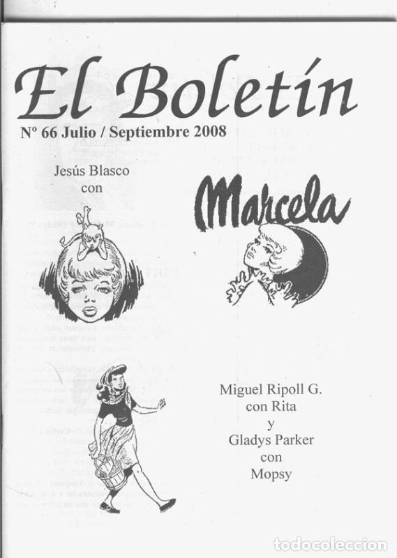 Comics: El Boletin trimestral numero 066 (septiembre 2008): Jesus Blasco y Marcela - Manuel Lopez-Carlos Gon