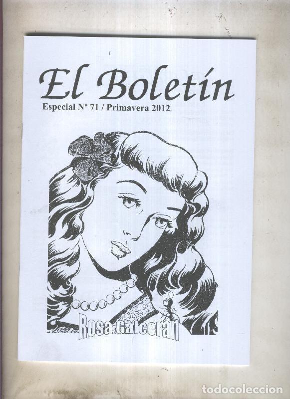 Comics: Fanzine: El Boletin Especial numero 071: Rosa Galceran - Manuel Lopez - Carlos Gonzalez