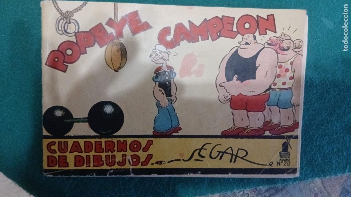 C&oacute;mics: Cuadernos de dibujos 28, Popeye Bolsa JJ