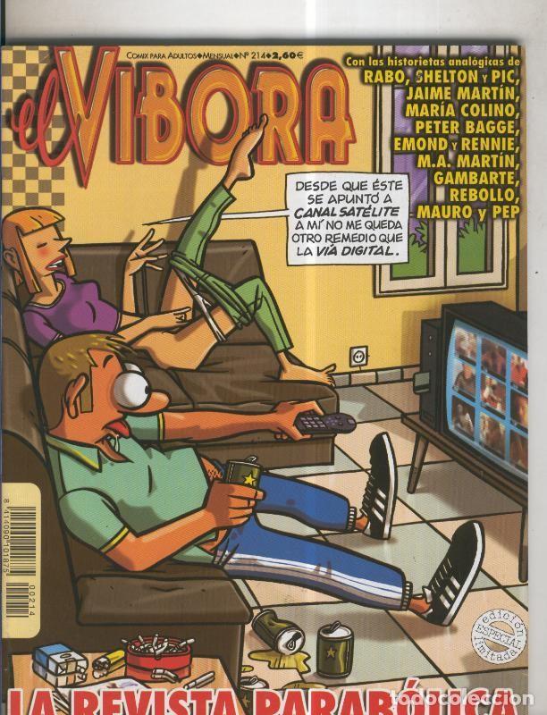 Comics: El Vibora revista numero 214: Rubber Flesh, Demonio rojo, Xandra, R Boy, Odio, etc - Varios