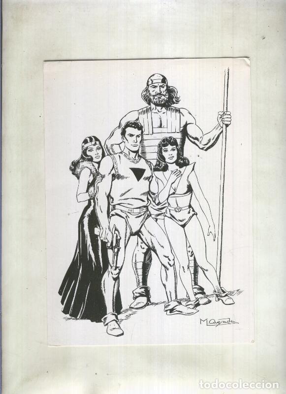 Comics: El Boletin cartulina con dibujo de Miguel Quesada - Miguel Quesada