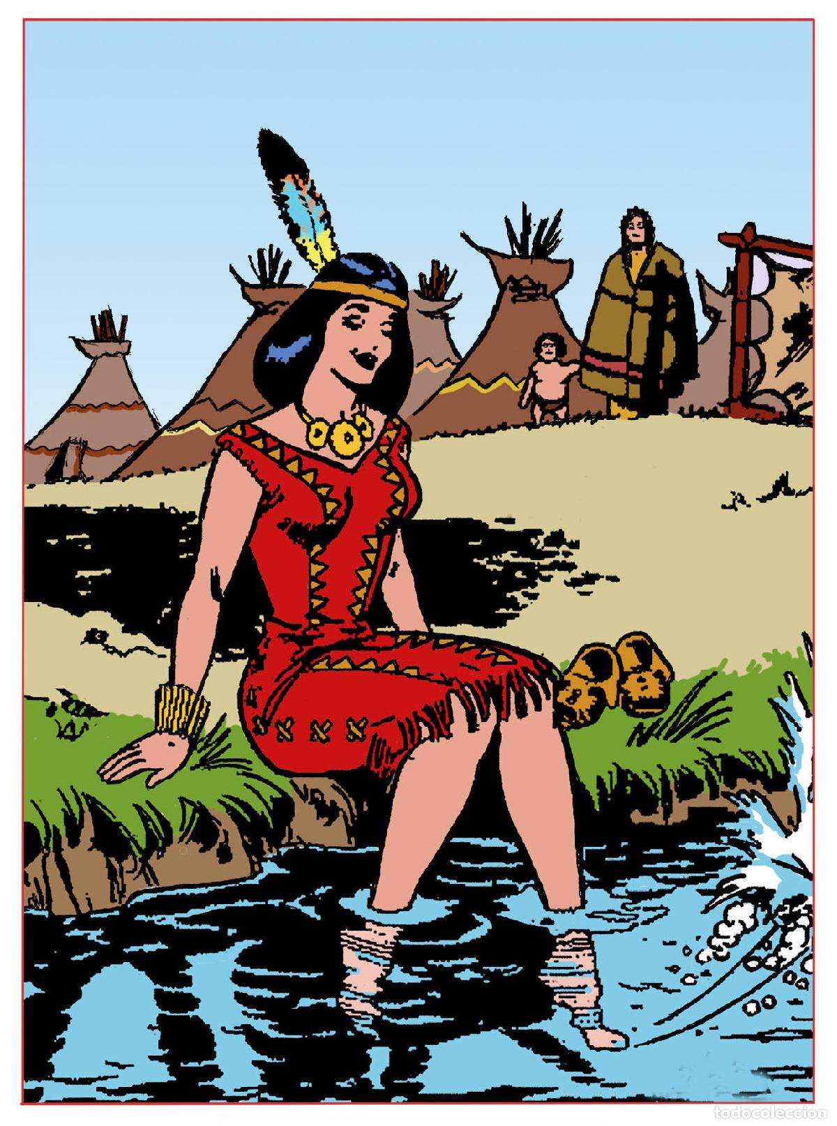 Fumetti: Postal / Postcard: El Boletin serie 10: Agua Plateada (Yuki el temerario) serie Chicas del Tebeo - S