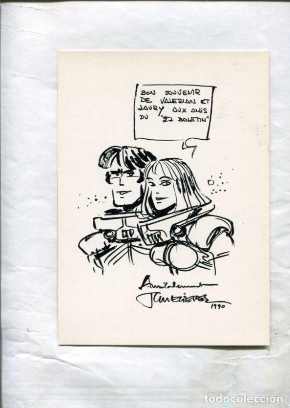 Fumetti: El Boletin Cartulina: Valerian de Mezieres (reproduccion del dibujo realizado para El Boletin en el