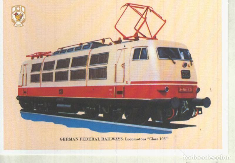 Fumetti: Postal / Postcard: El Boletin serie 1 numero 06 de 12: German Federal Railways: Locomotora clase 103