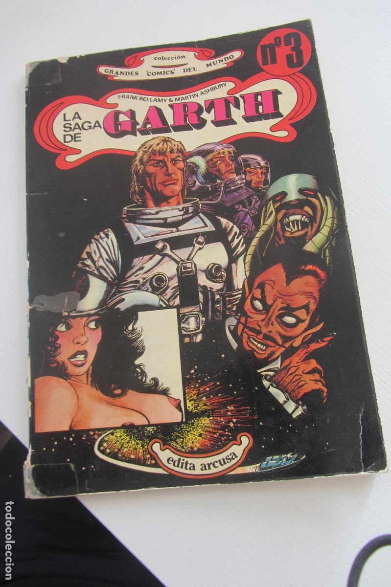 C&oacute;mics: GRANDES COMICS DEL MUNDO. N&ordm; 3. LA SAGA DE GARTH. ARCUSA 1980 Frank bellamy ARX85