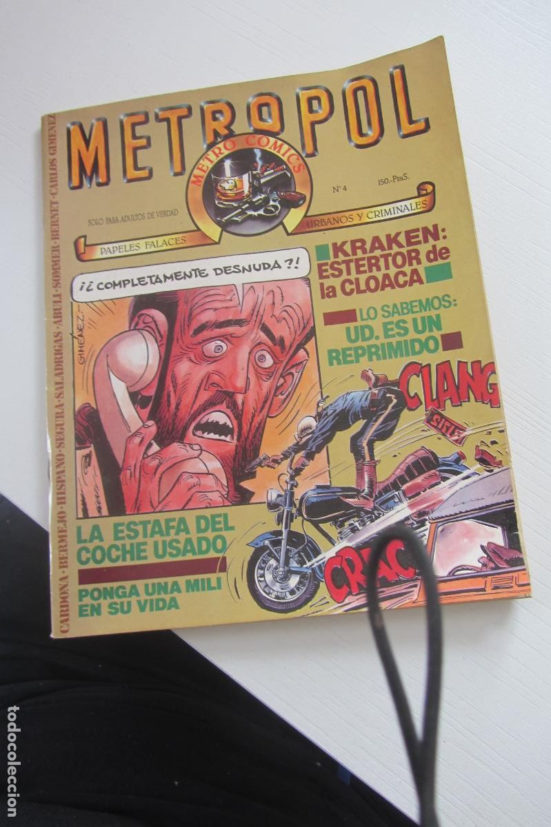C&oacute;mics: METROPOL 4 PAPELES URBANOS, FALACES Y CRIMINALES (Vvaa) Metropol, 1983 ARX275