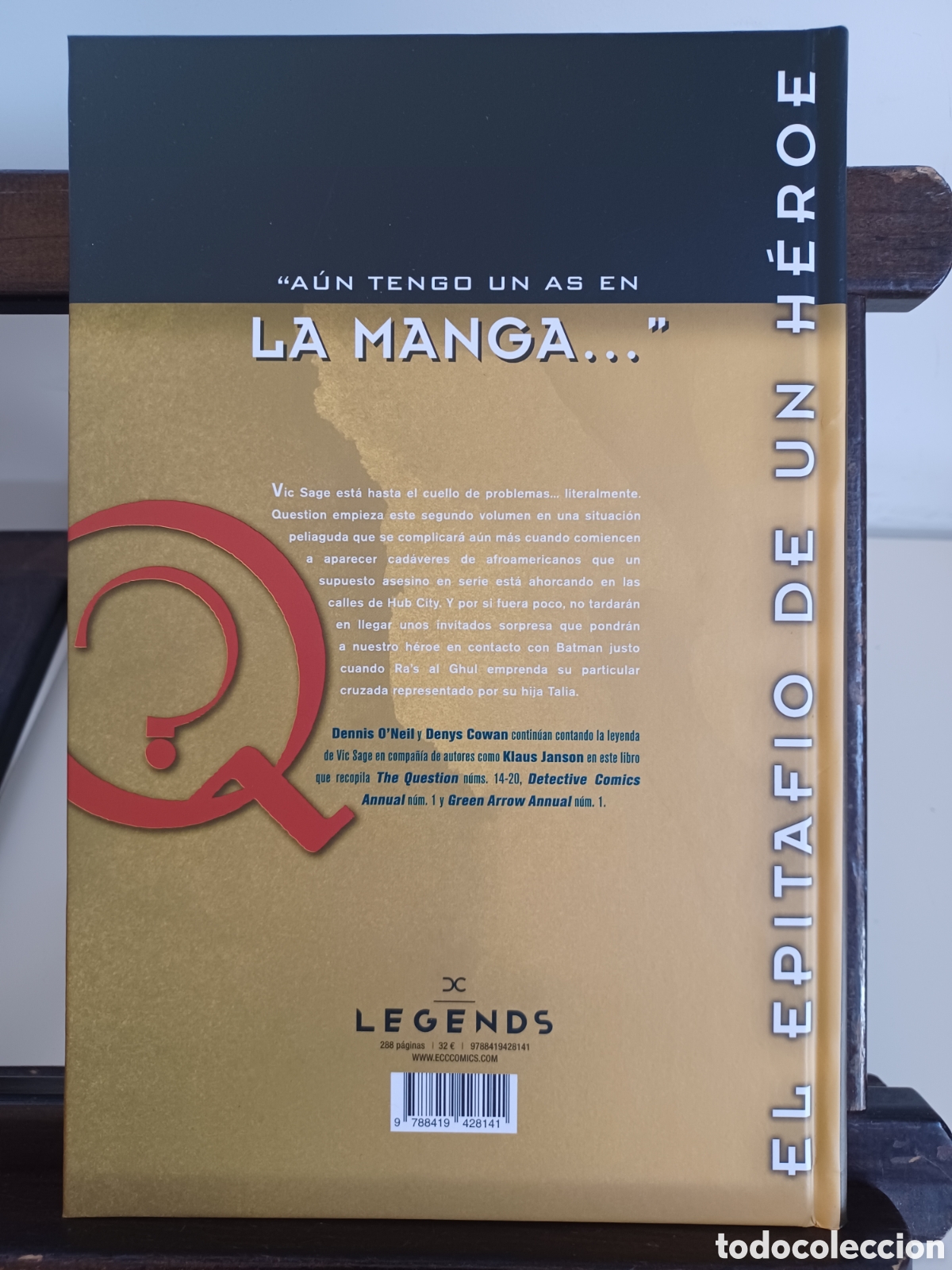 C&oacute;mics: Question. Vol. 2. El epitafio de un h&eacute;roe/ DC Legends/ ECC, 2022/ A ESTRENAR - Foto 2