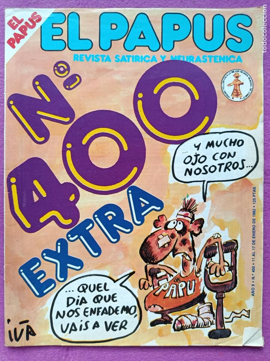 C&oacute;mics: EL PAPUS N&ordm; 400 EXTRA A&Ntilde;O X N&ordm; 400 1982 - Foto 1