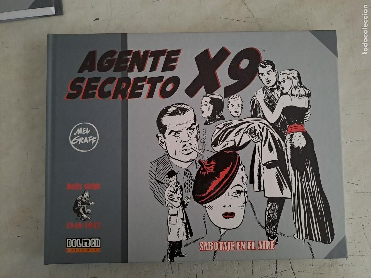 C&oacute;mics: Agente secreto X-9 1940-1942, sabotaje en el aire, Dolmen en perfecto estado Bolsa DA