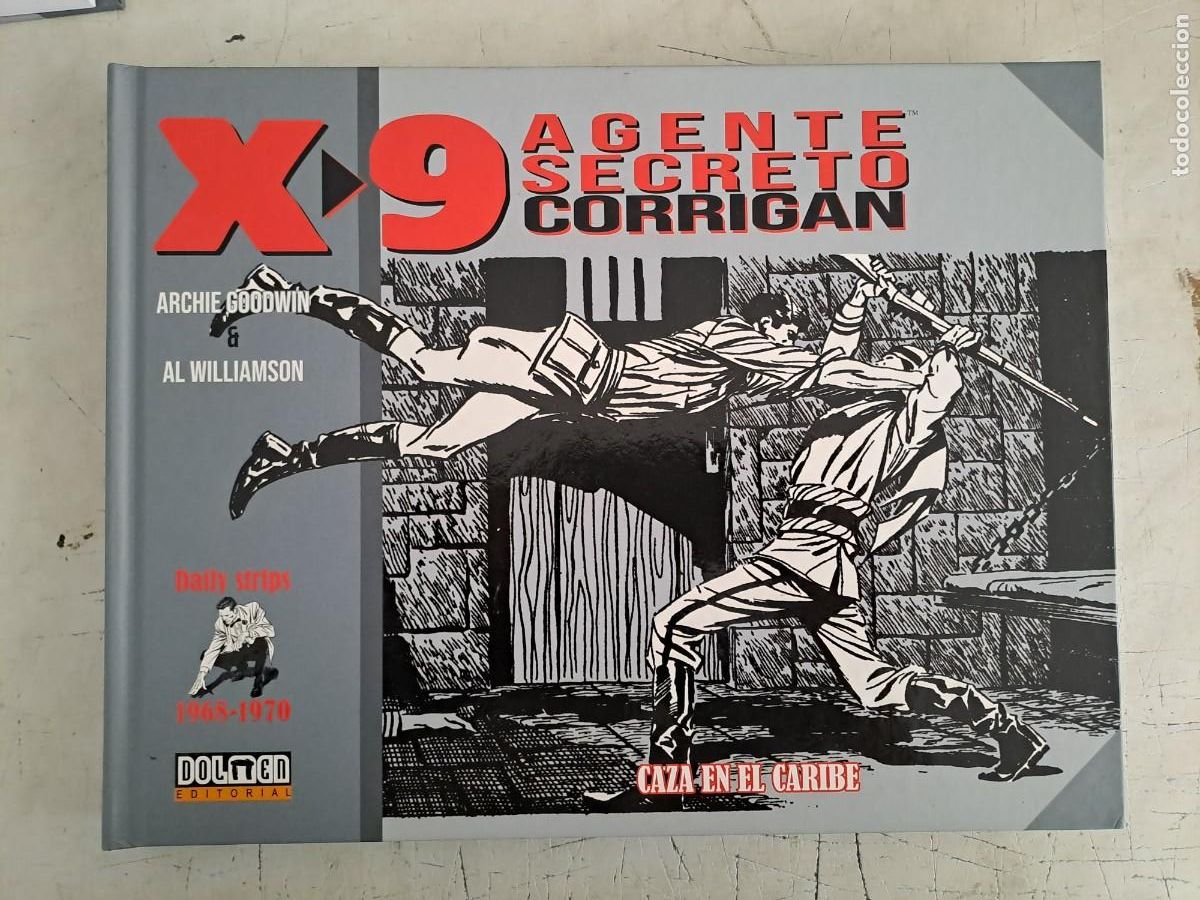C&oacute;mics: Agente secreto Corrigan X-9 1968-1970, caza en el aire, Dolmen en perfecto estado Bolsa DA