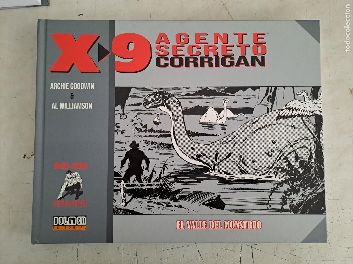 C&oacute;mics: Agente secreto Corrigan X-9 1970-1972, el valle del monstruo, Dolmen en perfecto estado Bolsa DA