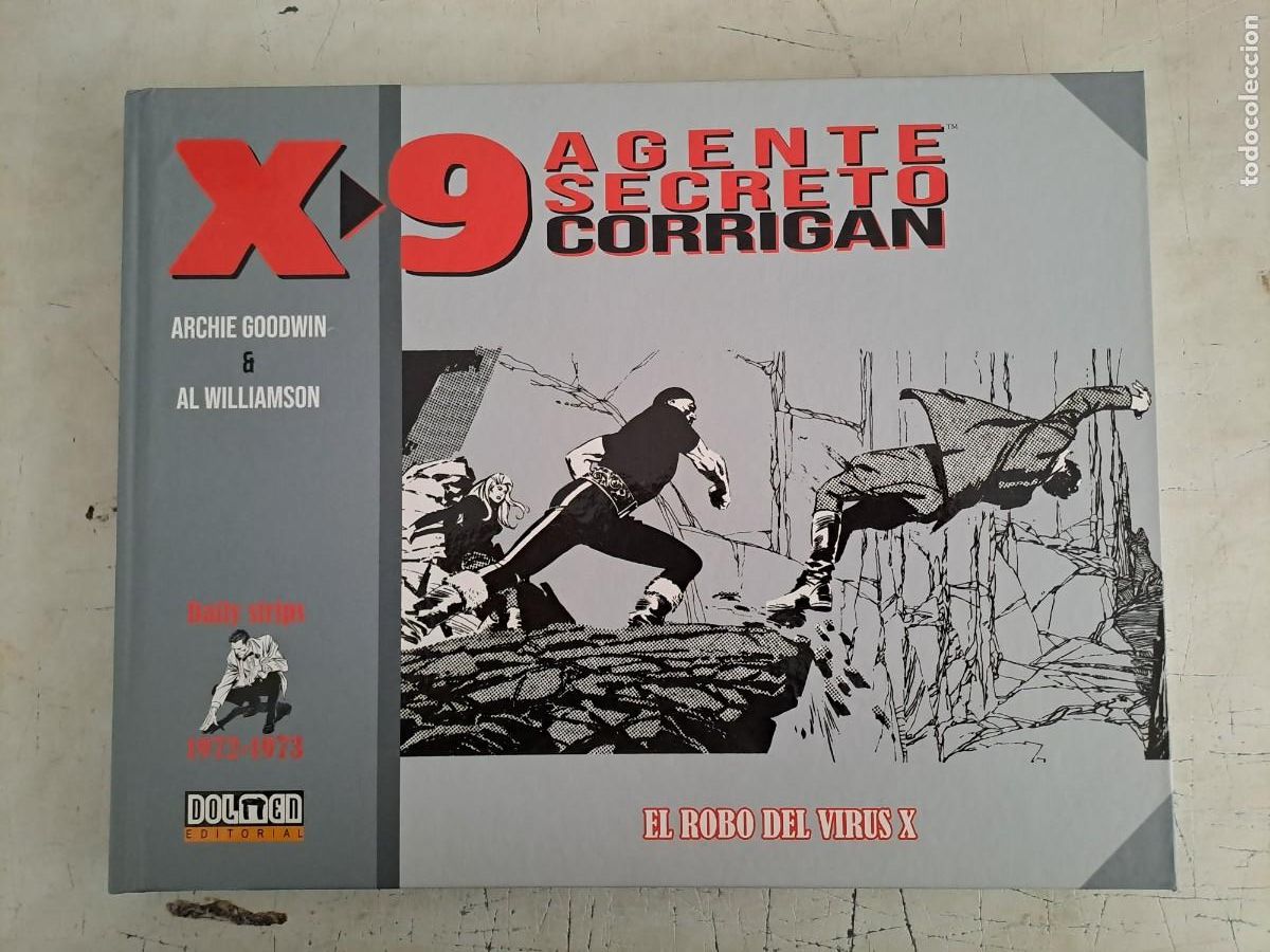 C&oacute;mics: Agente secreto Corrigan X-9 1972-1973, el robo del virus x, Dolmen en perfecto estado Bolsa DA