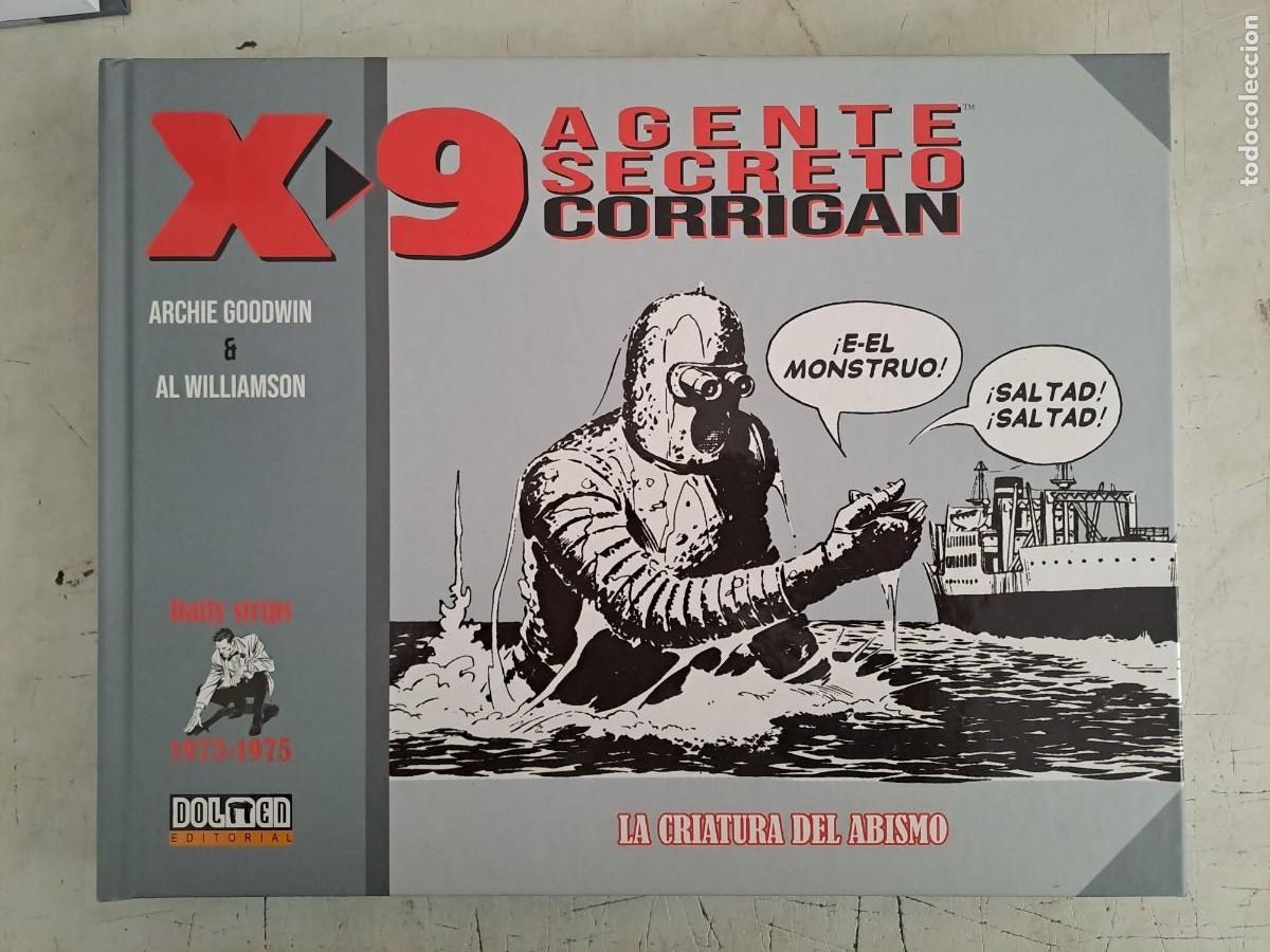 C&oacute;mics: Agente secreto Corrigan X-9 1973-1975, la criatura del abismo, Dolmen en perfecto estado Bolsa DA