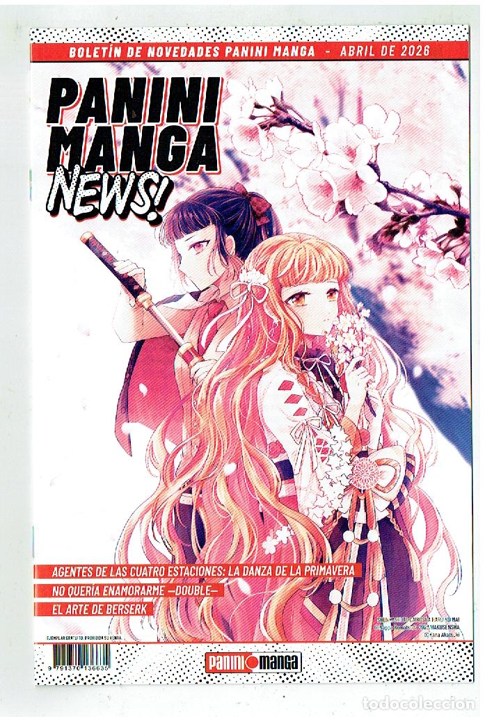 C&oacute;mics: BOLET&Iacute;N DE NOVEDADES PANINI MANGA NEWES. ABRIL, 2026. (B56.1)