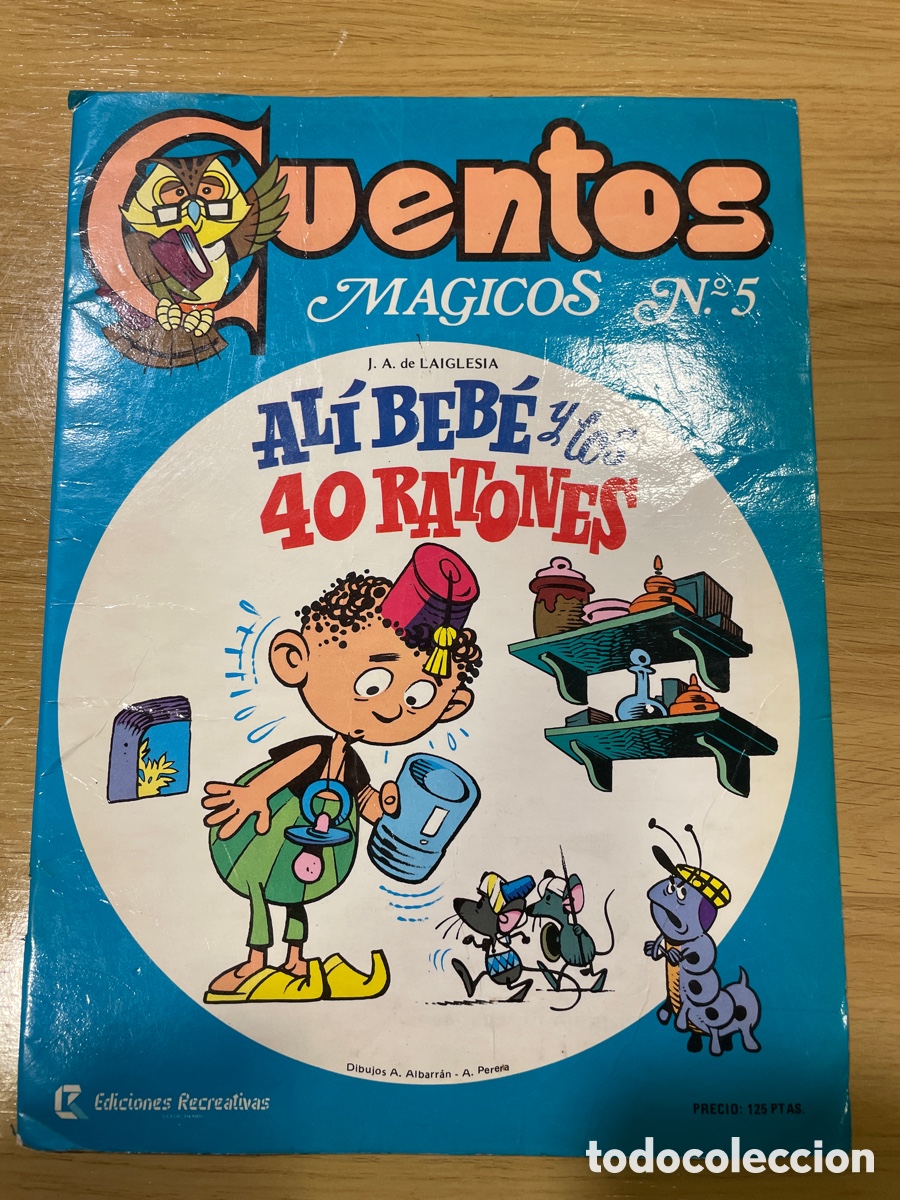 C&oacute;mics: Cientos m&aacute;gicos num5 Ediciones Recreativas Al&iacute; beb&eacute; y los 40 ratones 1984