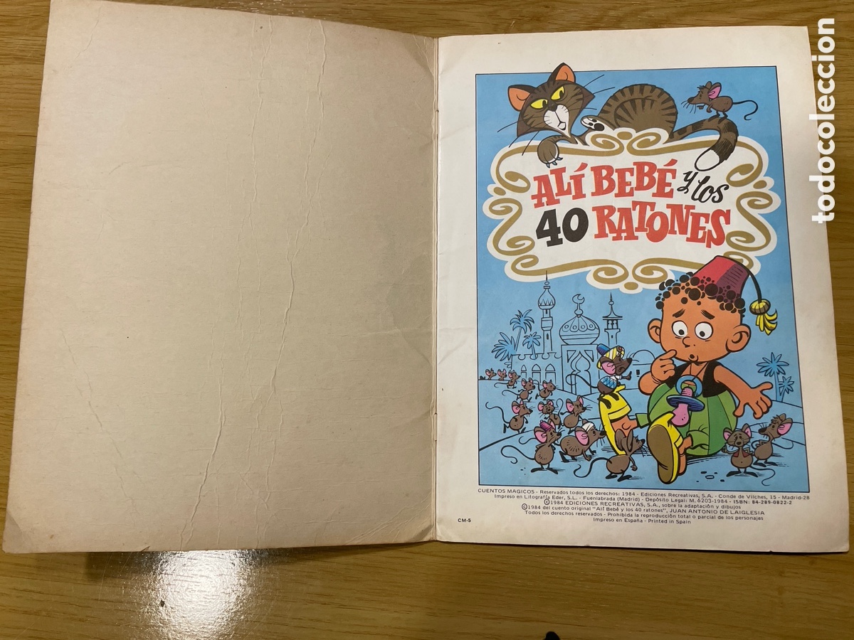 C&oacute;mics: Cientos m&aacute;gicos num5 Ediciones Recreativas Al&iacute; beb&eacute; y los 40 ratones 1984 - Foto 2