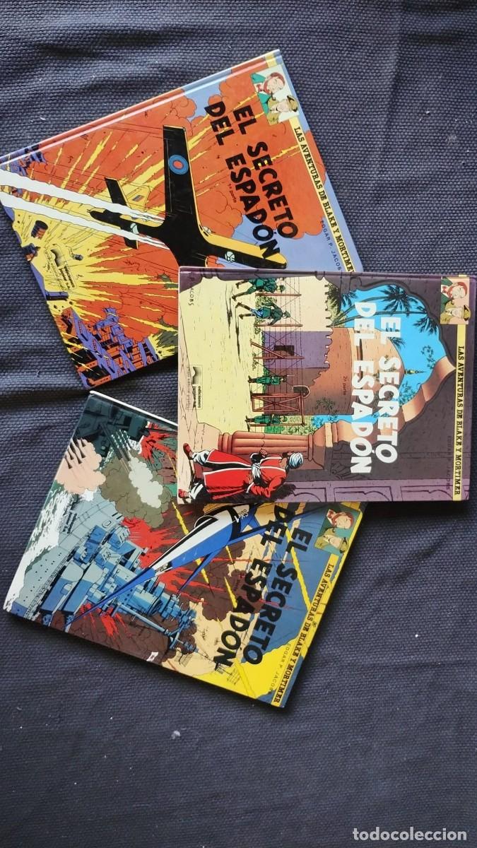 C&oacute;mics: Blake y Mortimer: El Secreto del Espad&oacute;n (Completa 3 tomos) - Ed. Junior 1987 - Tapa Dura