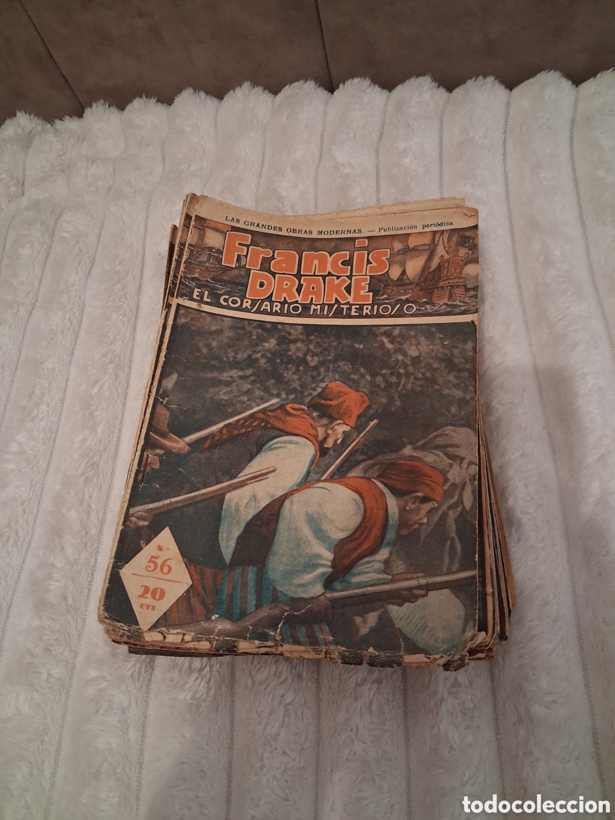 C&oacute;mics: Francis Drake. El Corsario Misterioso. Colecci&oacute;n Completa 56 ejemplares. Hispano Americana 1935