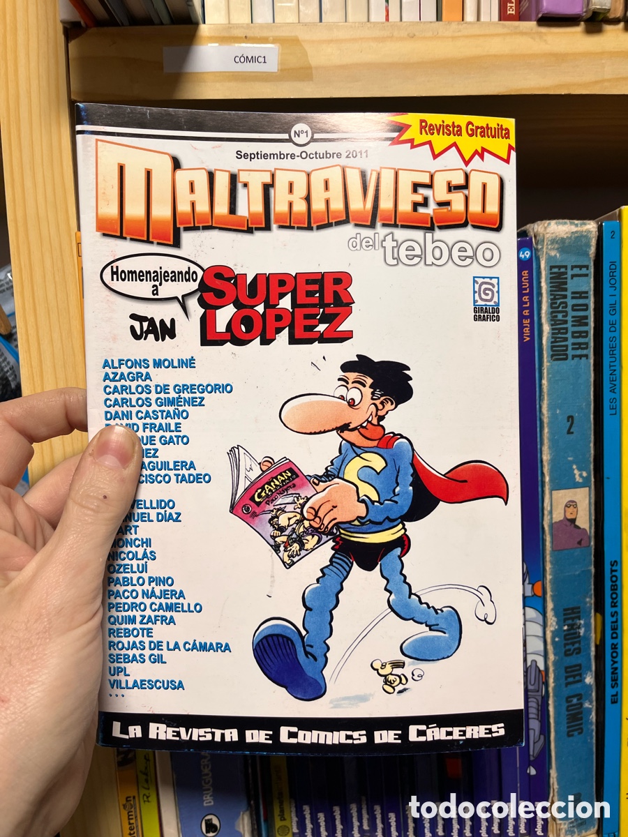 C&oacute;mics: Comic1 MALTRAVIESO DEL TEBEO. Jan N&ordm; 1. HOMENAJEANDO A SUPER L&Oacute;PEZ. COMICS DE C&Aacute;CERES.