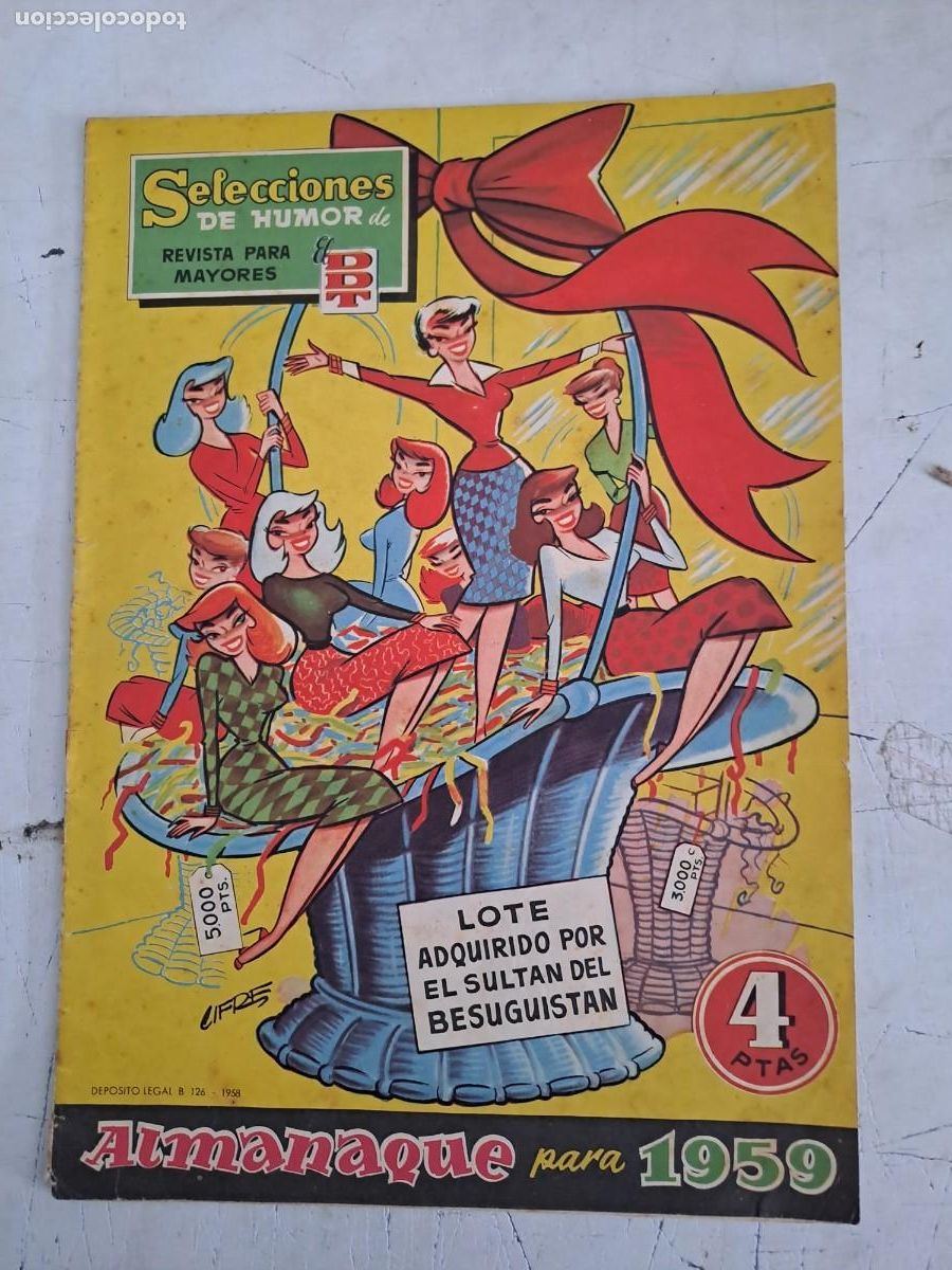 C&oacute;mics: DDT, almanaque 1959, Bruguera