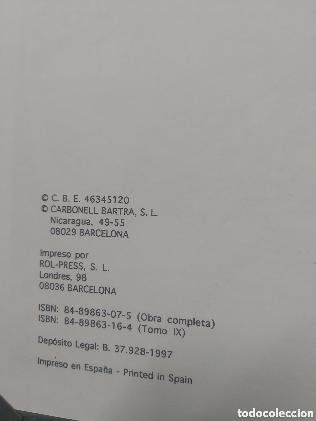 C&oacute;mics: * EL GUERRERO DEL ANTIFAZ * CARBONELL BARTRA * 2&ordm; Serie n&ordm; 9 * IMPECABLE * - Foto 6