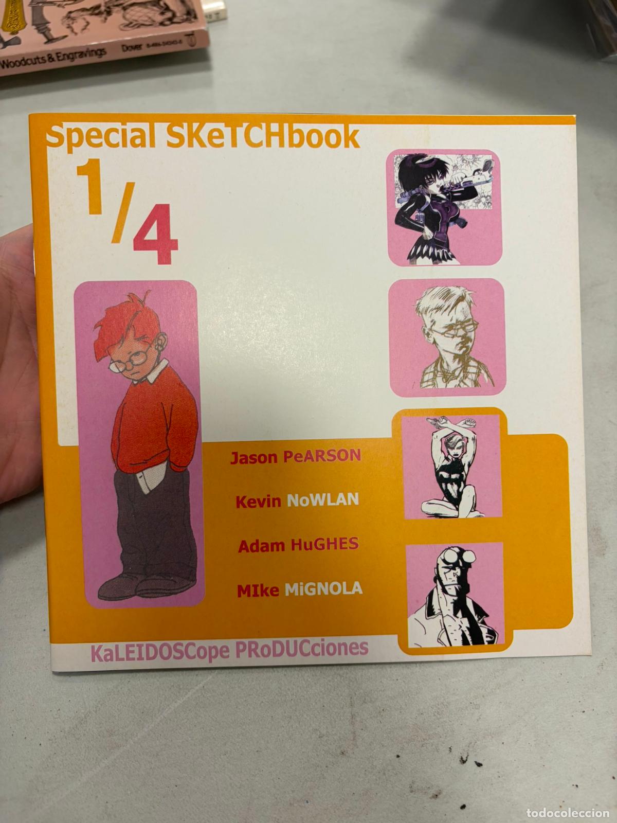 C&oacute;mics: 1997 RARE Sketchbook Spain - ADAM HUGHES, MIGNOLA, K Nowlaw, J. Pearson