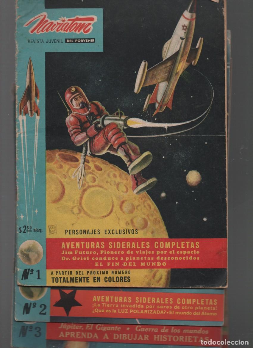 C&oacute;mics: NAVIATOM, REVISTA JUVENIL DEL PORVENIR. COMPLETA: 1-2-3-4. EDITORIAL TREBOL, 1958
