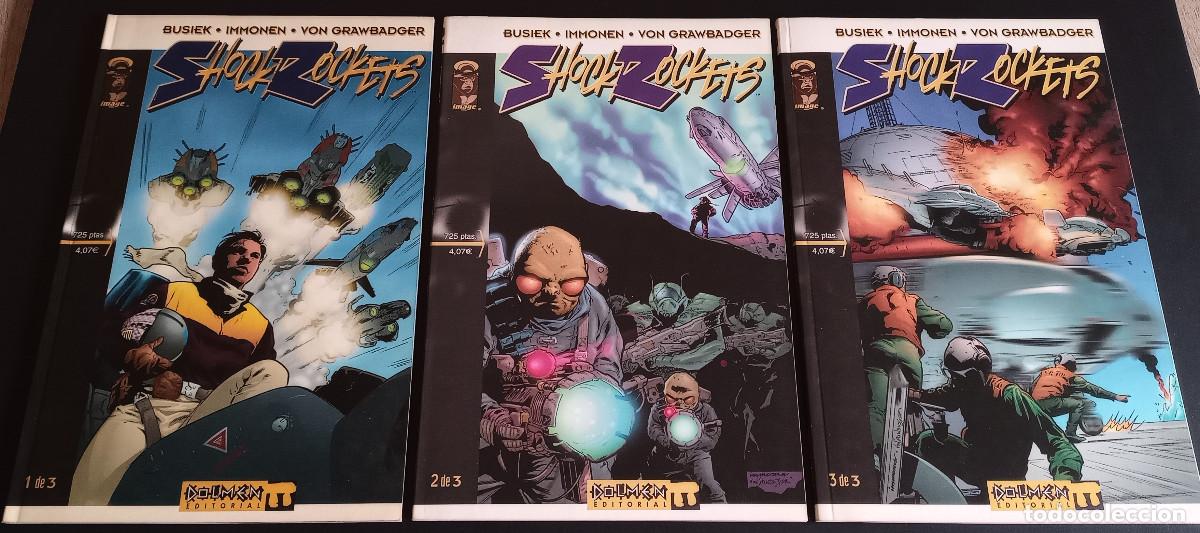 Comics: COLECCI&Oacute;N COMPLETA 3 DE 3 - SHOCK ROCKETS - BUSIEK/IMMONEN/VON GRAWBADGER - DOLMEN, 2001