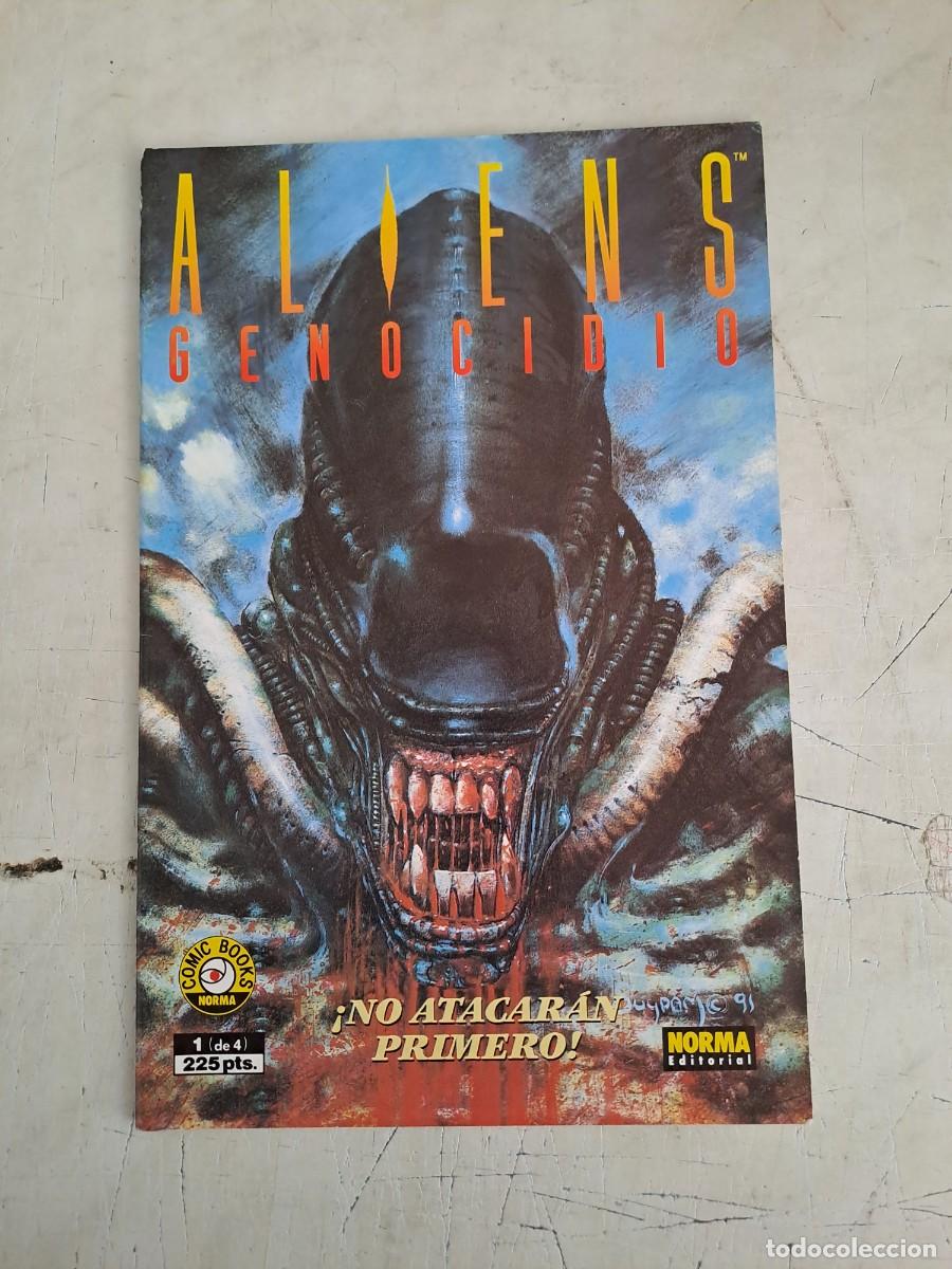 C&oacute;mics: Al&iacute;ens genocidio completa 4 n&uacute;meros, Norma en muy buen estado Bolsa DA