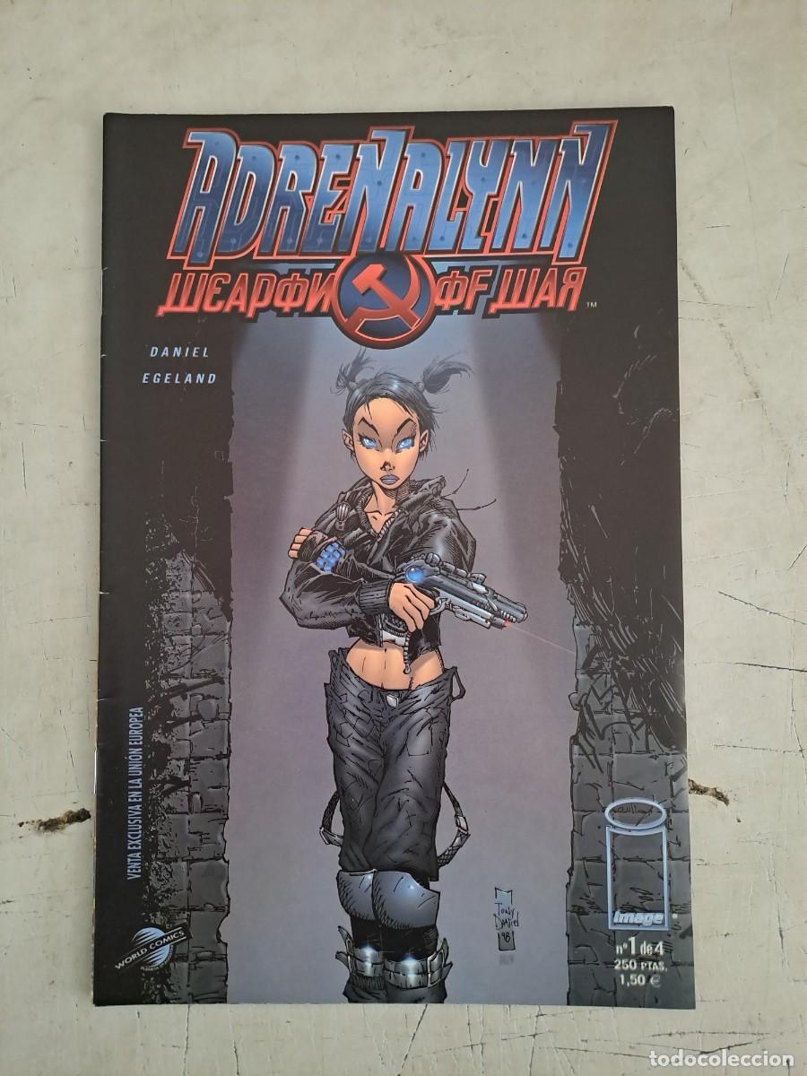 C&oacute;mics: Adrenalynn completa 4 n&uacute;meros, World comics en muy buen estado Bolsa DA