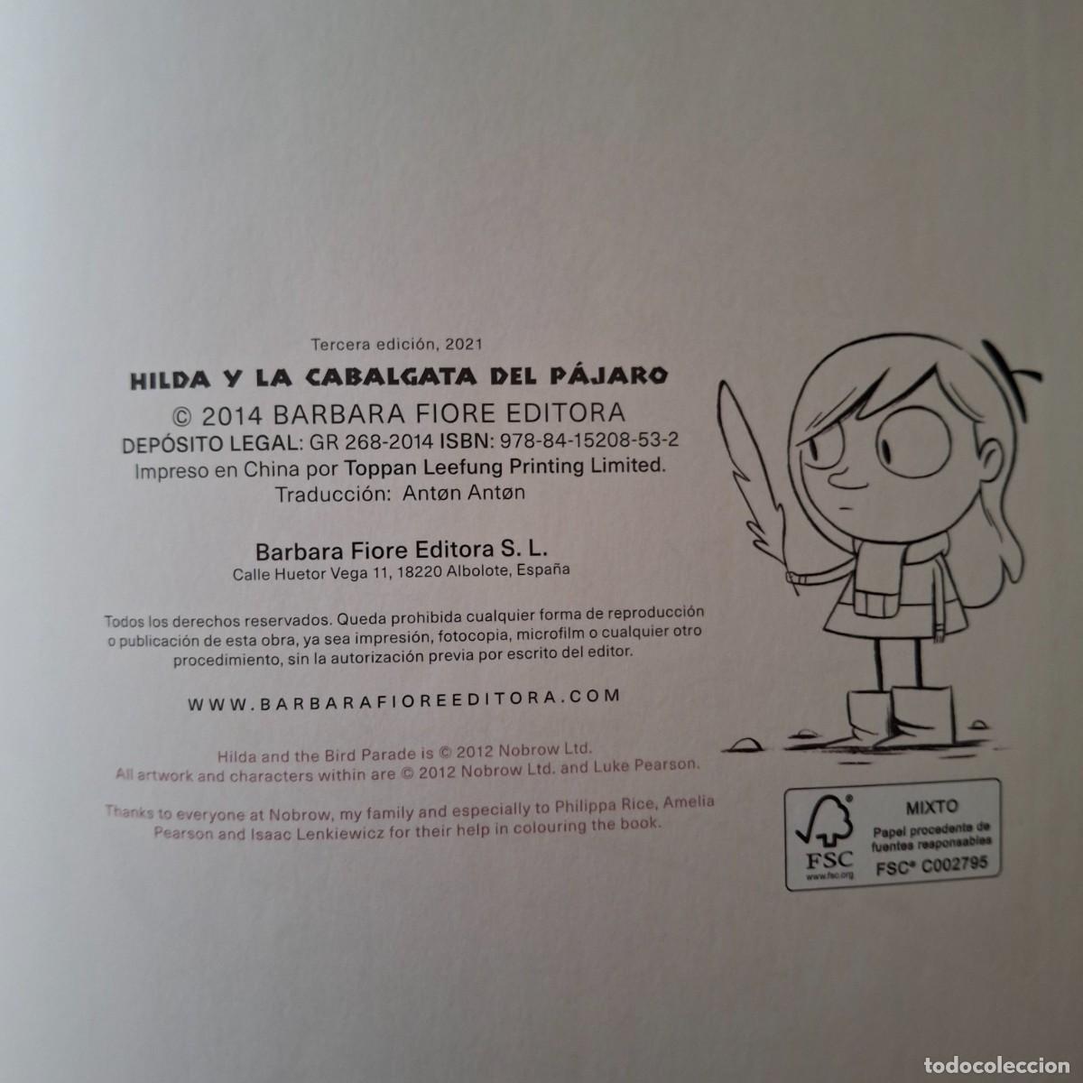 C&oacute;mics: HILDA Y LA CABALGATA DEL PAJARO - LUKE PEARSON - BARBARA FIORE EDITORA 2014 - LIBRO CUENTO COMIC - Foto 4