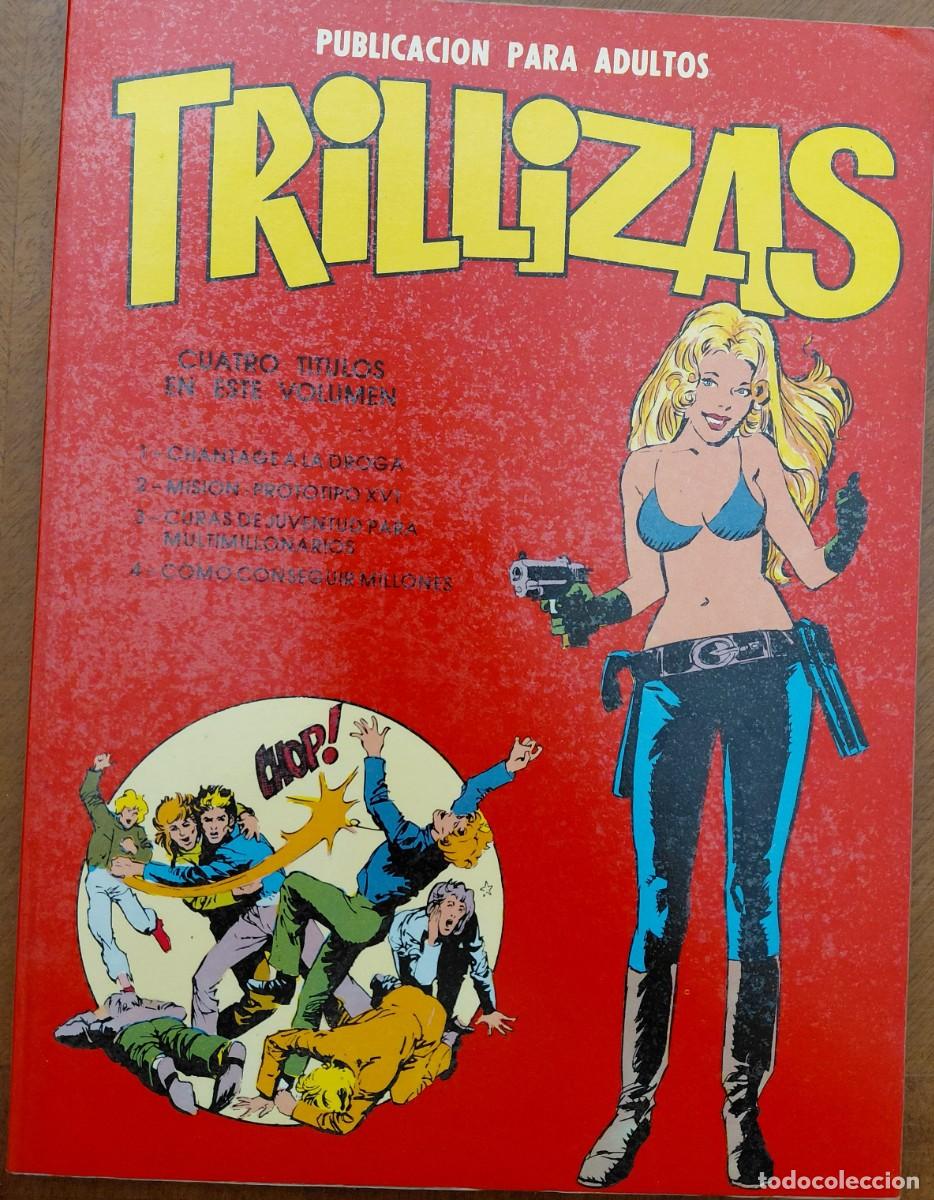 C&oacute;mics: TRILLIZAS VARIANTE n&uacute;m.1 RETAPADO 4 N&Uacute;MEROS (Ed. EDIVAL S.A. -1978) 27x20