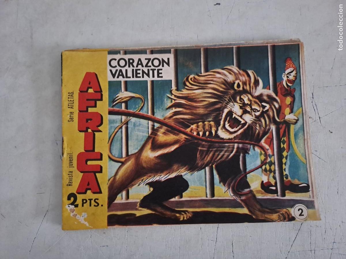 C&oacute;mics: &Aacute;frica 6 de 75 n&uacute;meros, serie Atletas en buen estado Bolsa DA
