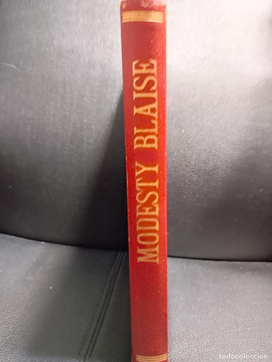 C&oacute;mics: MODESTY BLAISE - LIBRO - RETAPADO DE COMICS - TAPA DURA - COLECCION AGENTES SECRETOS BURULAN - 1974