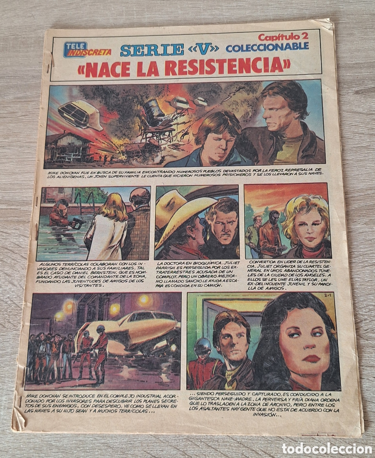 C&oacute;mics: Coleccionable Serie V - Tipo C&oacute;mic - Revista Tele Indiscreta - A&ntilde;os 80 - Cap&iacute;tulos del 2 al 10