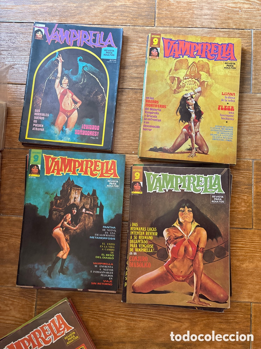 C&oacute;mics: VAMPIRELLA COLECCION COMPLETA 38 EJEMPLARES Y EL EXTRA EDITORIAL GARBO. 1974 MUY BUEN ESTADO