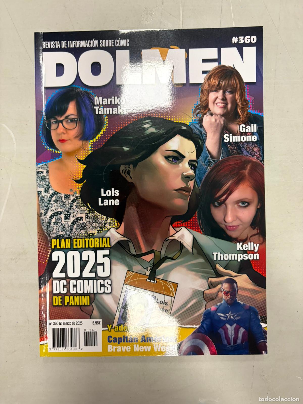 C&oacute;mics: REVISTA DOLMEN N&ordm; 360 MARZO DE 2025 PLAN EDITORIAL 2025 DC COMICS DE PANINI