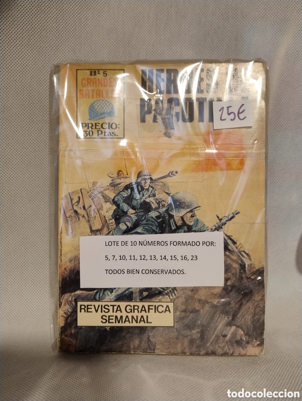 C&oacute;mics: M69 LOTE 10 N&Uacute;MEROS COLECCION GRANDES BATALLAS ED. ANTALBE