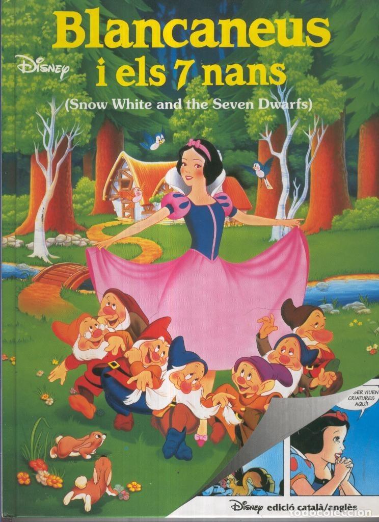 C&oacute;mics: Albums Disney: BLANCANEUS I ELS 7 NANS - Snow White and the Seven Dwarfs (Catalan/Ingles) - Disney