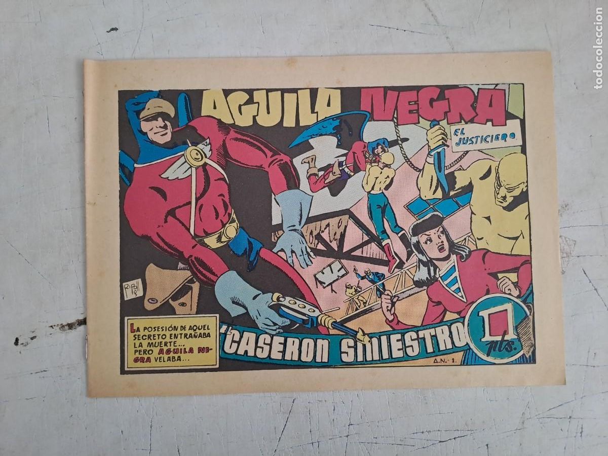 C&oacute;mics: &Aacute;guila negra 1, el caser&oacute;n siniestro, Bruguera en muy buen estado Bolsa DA
