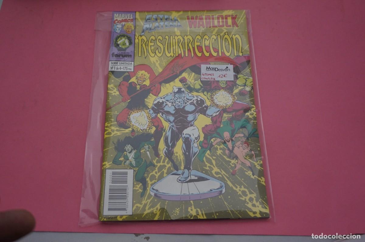 C&oacute;mics: 17C - ESTELA PLATEADA - WARLOCK - RESURRECCION - MARVEL COMICS FORUM - 4 TOMOS COMPLETA