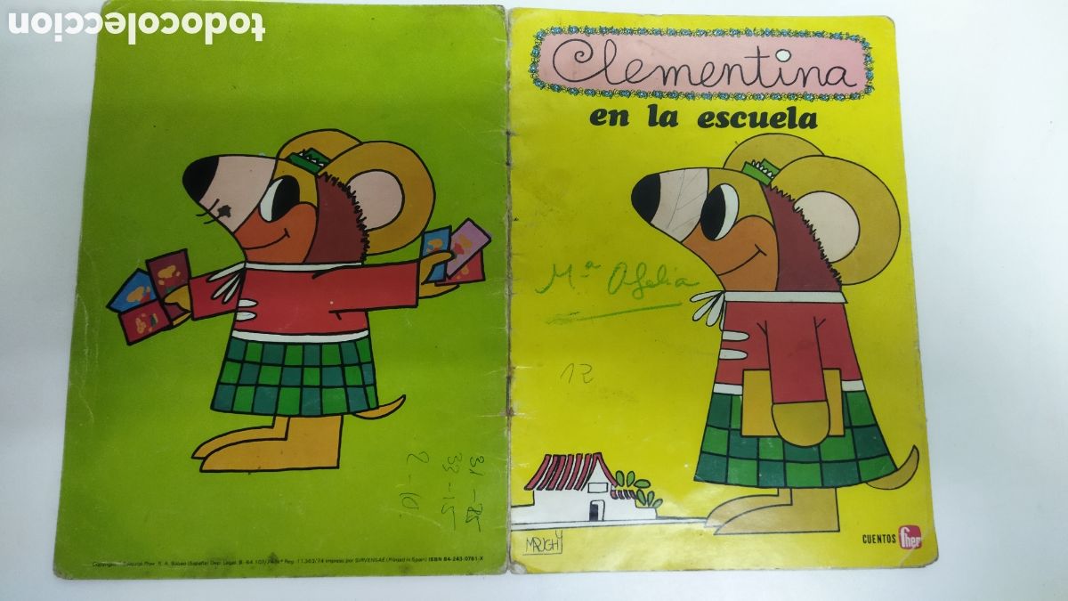 C&oacute;mics: clementina en la escuela cuentos fher 1974