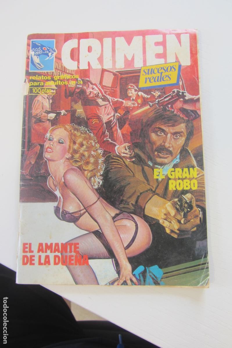 C&oacute;mics: CRIMEN,SUCESOS REALES N&ordm; 36 EL AMANTE DE LA DUE&Ntilde;A,(DE 89).EDICOMIC/ZINCO,1981 arx73B