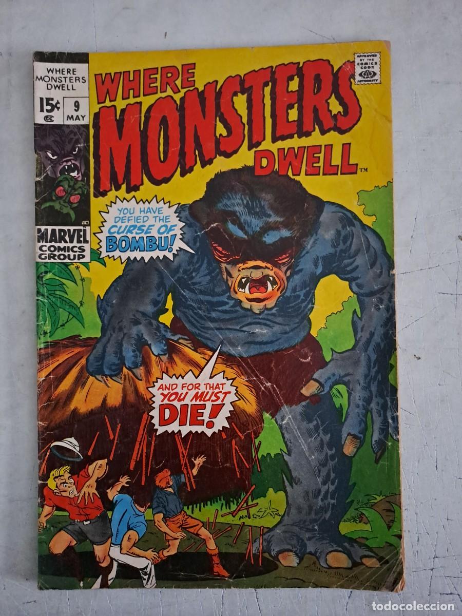 C&oacute;mics: Where monsters dwell 9, Marvel en buen estado